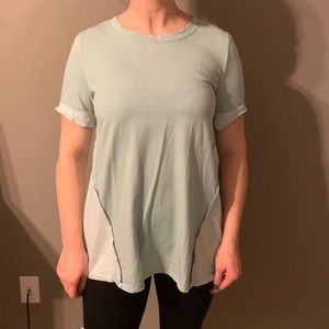 Pastel green long tee